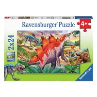 Ravensburger Legpuzzel Wilde Oertijden, 2x24st. - thumbnail