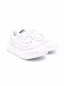 MM6 Maison Margiela Kids baskets en cuir - Blanc