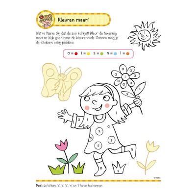 Deltas Oefenboek met stickers - eerste leesspelletjes (5-6 jaar)