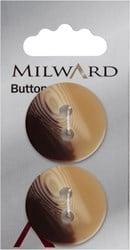 Milward Knoop Mat Bruin/Beige 27mm (2 stuks)