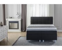 Dreamhouse - Big Storage Boxspring - Zwart - 180 x 200 / Zonder montage / GRATIS levering