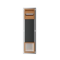 Toiletrolhouder set Xellanz Rocko | Zonderklep | Met reserverolhouder | Geborsteld brons koper Toiletrolhouder set Xellanz Rocko | Zonderklep | Met reserverolhouder | Geborsteld brons koper