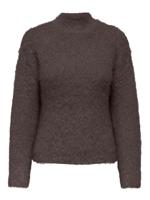 Only Onllulu Ls Rib Highneck Cc Knt Trui 4853090 Seal Brown