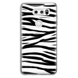 Zebra pattern: LG V30 Transparant Hoesje