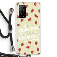 Don't forget to have a great day: Xiaomi Mi 10T 5G Transparant Hoesje met koord