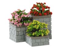 Flower bed boxes set of 3 - LEMAX - thumbnail