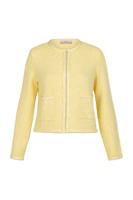 Xana tweed cardigan - butter yellow - 13459