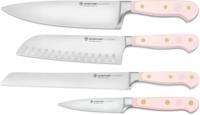 Wusthof Messenset Classic Koksmes Santokumes Broodmes Officemes - Pink Himalayan Salt 4-delig