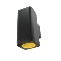Schuttinglamp LED 2x3Watt ZWART 230Volt IP65 dimbaar - thumbnail