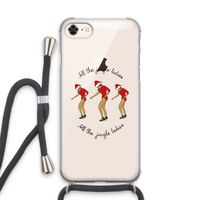 Jingle Ladies: iPhone 7 Transparant Hoesje met koord