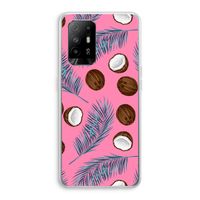 Kokosnoot roze: Oppo A94 5G Transparant Hoesje
