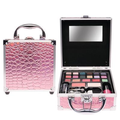 Casuelle mini make-up koffer roze 25-delig