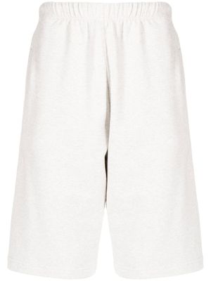 Kenzo short de sport à logo brodé - Gris