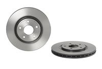 Remschijf COATED DISC LINE BREMBO, Remschijftype: Binnen geventileerd, u.a. für Fiat, Lancia, Dodge, Chrysler