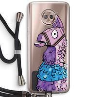 Lama: Motorola Moto G6 Transparant Hoesje met koord