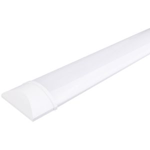 LED Batten - LED Balk - Aigi Tynom - 30W - Warm Wit 3000K - Mat Wit - Kunststof - 90cm