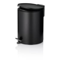 Kela Pedaal Afvalemmer, 5 L, Zwart | Mats