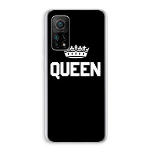 Queen zwart: Xiaomi Mi 10T 5G Transparant Hoesje