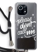 Don't call: Xiaomi Mi 11 Transparant Hoesje met koord