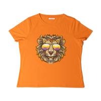 T-shirt leeuw - oranje - L/XL