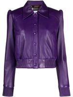 Philipp Plein veste bomber Sorbet en cuir - Violet