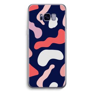 Memphis Shapes Pink: Samsung Galaxy S8 Plus Transparant Hoesje