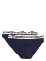 Moschino lot de deux boxers à bande logo - Bleu - thumbnail