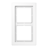 Jung LS Design Afdekraam Alpin Wit 2-voudig Duroplast - thumbnail