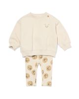HEMA Baby Kledingset Gezichtjes Ecru (ecru)