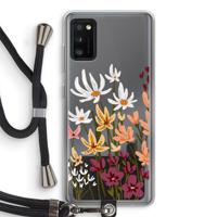 Painted wildflowers: Samsung Galaxy A41 Transparant Hoesje met koord