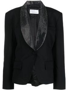 Giuseppe Di Morabito blazer en laine mélangée à ornements en cristal - Noir