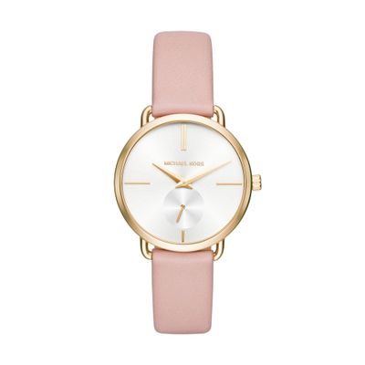 Horlogeband Michael Kors MK2659 Leder Roze 16mm