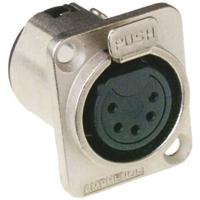 Amphenol AC5FDZ XLR-connector Bus, inbouw verticaal Aantal polen: 5 Zilver 1 stuk(s)