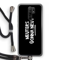 Neuters (zwart): Xiaomi Redmi 9 Transparant Hoesje met koord
