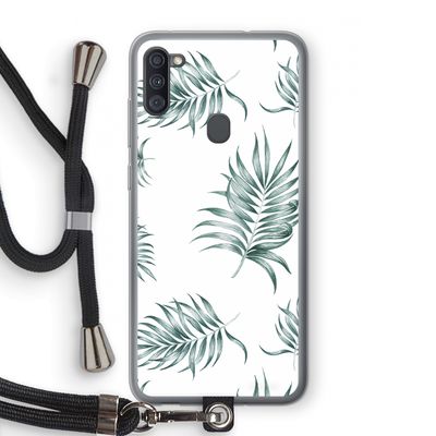 Simple leaves: Samsung Galaxy A11 Transparant Hoesje met koord