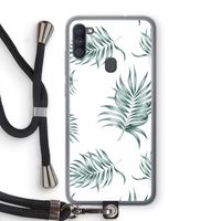 Simple leaves: Samsung Galaxy A11 Transparant Hoesje met koord
