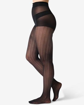 HEMA Fashion panty visgraat zwart (zwart)