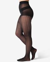 HEMA Fashion panty visgraat zwart (zwart)
