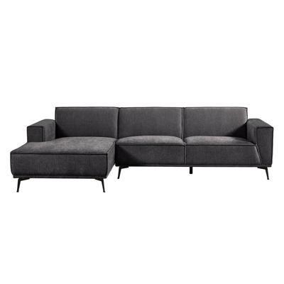 Tower Living 2,5-zits Loungebank 'Leeds' Links, kleur Black Blue