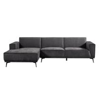 Tower Living 2,5-zits Loungebank 'Leeds' Links, kleur Black Blue