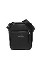 Armani Exchange sacoche à logo imprimé - Noir