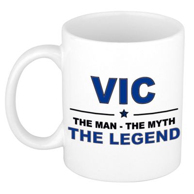 Vic The man, The myth the legend collega kado mokken/bekers 300 ml