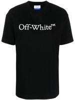 Off-White Bookish logo-print cotton T-shirt - Noir - thumbnail