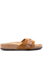 Birkenstock sandales en cuir à brides tressées - Marron