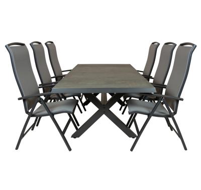 Qopps Bilby tuintafel met Houston verstelbare tuinstoel