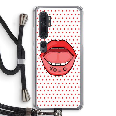 Yolo Denise: Xiaomi Mi Note 10 Transparant Hoesje met koord