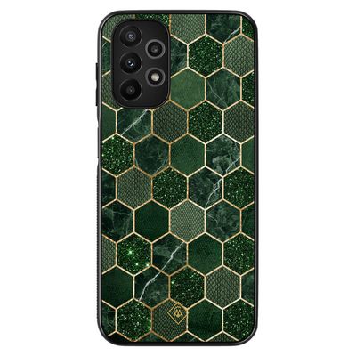 Samsung Galaxy A13 4G hoesje - Kubus groen Samsung Galaxy A13 4G hoesje - Kubus groen