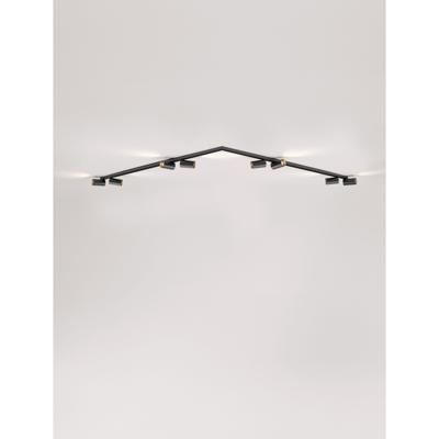Lyora 8-lichts plafondlampOso zwart - 9030918