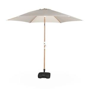 sweeek - 3m ronde parasol, paal met houteffect