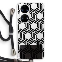 Geometrisch patroon: Huawei P50 Transparant Hoesje met koord